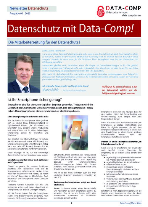 Data-Comp Mitarbeiterzeitung - Ausgabe 2023-01