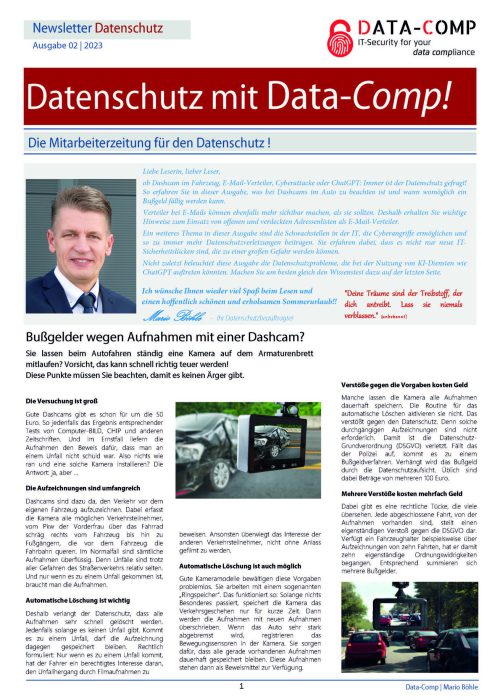 Data-Comp Mitarbeiterzeitung - Ausgabe 2023-02